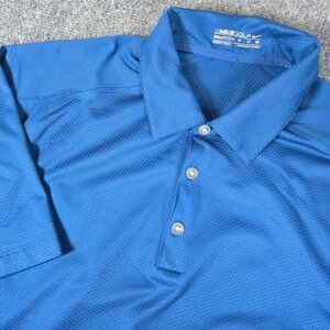 Nike Golf Dri-FIT Polo Shirt Royal Blue Short Sleeve Men's Medium